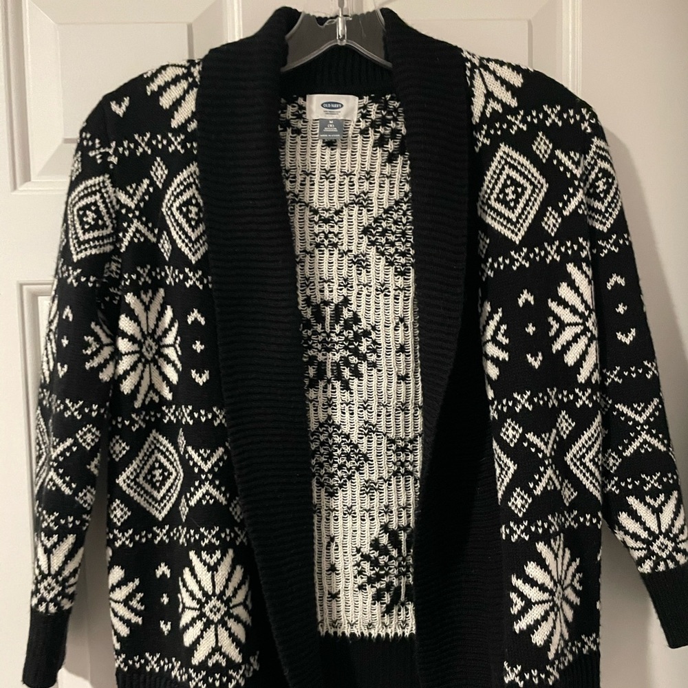 Old Navy cardigan sweater, holiday